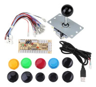 Arcade Game DIY Kit - 10 knappar JoyStick USB Encoder för MAME PC