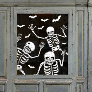 Halloween väggklistermärke, klistermärke elektrostatiskt fönstergaller