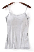 Vadderat mjukt Casual BH-linne för kvinnor white white XL