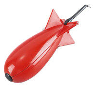 Foderfiske Spomb Raketform Fiskefoder Flytande Behållare Beteshållare Fiskeverktyg (Röd S) Red s