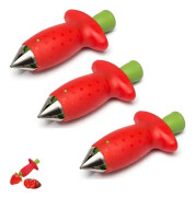3-pack fruktkärnare, jordgubbs- och tomatborttagare, jordgubbs- och tomatborttagare