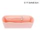 Multi-Pocket Women Insert Bag Handbag i filt tyg Rosa