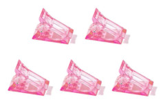 Nagelklämmor för gelnaglar 5-pack Pink