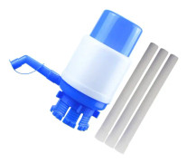 Vattenflaska Dispenser Pump Spigot Devices Manuell handpress White and blue
