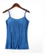 Vadderat mjukt Casual BH-linne för kvinnor blue blue M
