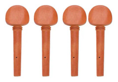 4st Jujube Wood 4/4 violinsträngar Stämpinnar Delar Byte av instrumenttillbehör
