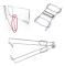 st stainless steel hot plate clamp multifunction hot plate lifter