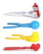 4-pack snöbollstänger, snöbollspress, perfekt utomhus vinter snöbollsmaskinleksak