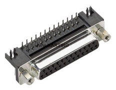 Harting D-SUB stiftlist 90°, antal poler: 25, lödning 09 68 363 5812, 1 st (09 68 363 5812)