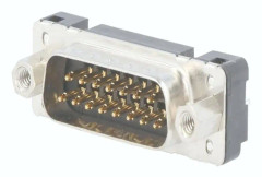 D-sub-kontakt Harting - 09 65 261 6713 - D-SUB Stiftleiste 180-deg Polzahl: 15 Löten 1St.