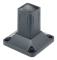 Alberts - L1120032 - 509842 Stöd för dekorativa staketstolpar i aluminium, antracit