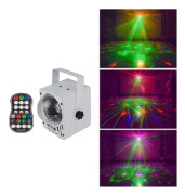 18W 60 Kinds of Pattern Crystal Magic Ball Laser Lights Household LED Colorful Starry Sky Projection Lights Voice-activated Stage Lights, Plug Type:UK