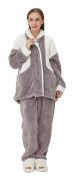 Set med 2 lila pyjamas för kvinnor för vinter nattkläder