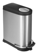 pedalbehållare Viva40 liter rostfritt stål matt silver