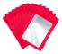 100 st Mylar-påsar Luktfria påsar Återförslutningsbara påsar för smycken, 12*20cm red