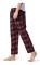 Supermjuka pyjamasbyxor i bomull f?r m?n black red L Cherry