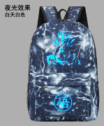 Lysande Dragon Ball-ryggsäckar Usb utomhus kvinnor män Goku bärbara skolväskor resekapacitet Mochila Escolars Clear