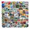 Laptop Stickers Paket 100st Coola Stickers Variation Vinyl Bil, ZQKLA