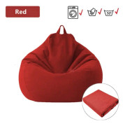 Lazy BeanBag Sofföverdrag utan Fyllning Lounger Sittpuff Sittsäck Asiento Soffa Tatami Stolsöverdrag