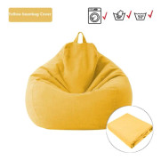 Lazy BeanBag Sofföverdrag utan Fyllning Lounger Sittpuff Sittsäck Asiento Soffa Tatami Stolsöverdrag