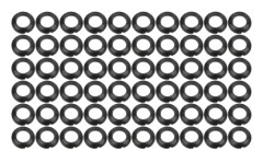 60 st Fiskespö Byggande Silikon Elastisk lindning Check Dress Ring Trim Ring Adapter9.5MM
