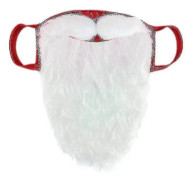 Juldekoration 3d jultomten skäggmasker vuxen unisex rolig återanvändbar