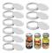 9 st Mason Jar Lids, Delade Lock Lids, Konserveringslock, Burklåda, Läcka