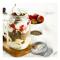 9 st Mason Jar Lids, Delade Lock Lids, Konserveringslock, Burklåda, Läcka