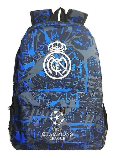 SQBB Graffiti Real Madrid Uefa Champions League Axelväska Fläktryggsäck Student Skolväska Förvaringsväska H X null ingen