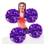 4st metallfolie cheerleading pumps, premium cheerleader pumps kit, jublande hand blommor 9,8 tum Xuanshang