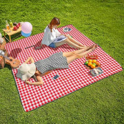 Picknick och strandfilt bekvämlighetsmatta tjock dubbelskikts sandtålig