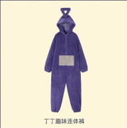 2024 - Vuxen Teletubbies dräkt Rolig TinkyWinkyOnesiesPoLalaDipsy Cosplay Pyjamas Pyjamas Halloween Jul Pyjamas Jumpsuit D-PA