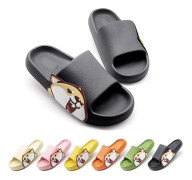 Tofflor Kvinnor Män Sommar Beach Sliders Sandaler Halkfri inomhus utomhus EVA Badrum Dusch Pool Tofflor för barn och A -