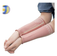 1 par volleyboll armärmar sport handledsskydd underarm kompressionsärm handband