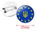 Ukrainsk fredsmärke, diameter 25 mm (stil 11)