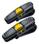2-pack glasögonklämmor för solskydd i bilen, bilhållare för solglasögon