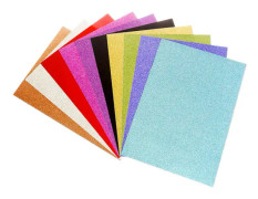 1 förpackning 10 ark Glitter Skumpapper 8\" x 11,6\" - Assorterade