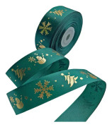 22 julband med stämpel (grön) green