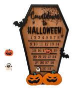 Halloween Advent Countdown Ornament Creative Design Festival Layout Hantverk för Halloween Heminredning
