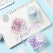 3-pack 150 st Macaron Color Pappersklämmor Fresh Creative Box Small
