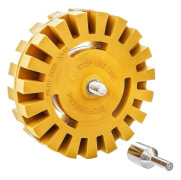 Extra tjockt (25 mm) raderhjul för klistermärken, självhäftande suddgummi på 10 cm, T-Audace vinylklistermärken, suddgummi för bil med borradapter