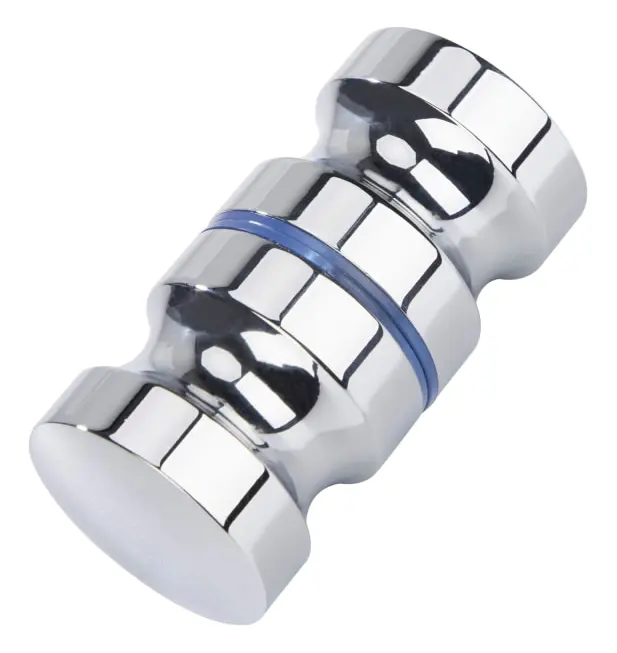 Duschdörrknopp Aluminiumlegering Runda dörrhandtag för badrumsglasdörr Skjutdörr Lefou Sunmostar