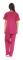 Dam Scrub Set Sex Pocket Medicinska Scrubbar (V-hals med Cargo