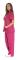 Dam Scrub Set Sex Pocket Medicinska Scrubbar (V-hals med Cargo