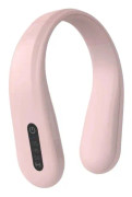 Halsvärmare Hängande nackuppvärmning Elektronisk halsduk Verktyg för nackavslappning Varm, Digital Display, USB laddning-rosa