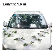 Bröllop Bil Blomma Tallrik Ribbon bågar Set med plysch
