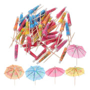 50 st Drinkparaplyer Cocktailplockar Hawaiian Cupcake Toppers Paraplypinnar