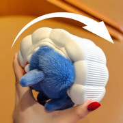 Barnhajtofflor Plysch varma tofflor Slip på fluffiga skor för vintern Blue Z Blue 24-25