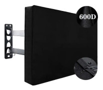 TV-skydd för utomhusbruk 55\" - 58\" - med bottenstycke - 600D Vattentätt TV-skydd och väderbeständigt och dammtätt material, skydda din LED, LCD, Plasma TV