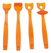 4st Tungmuskeltränare Portable Oral Lips Muscle Exerciser Recovery Tool för dysartri (orange)